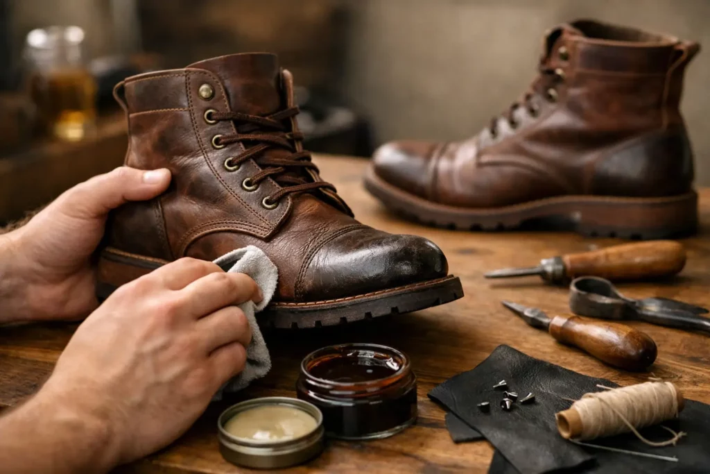 Comment réparer les bottes en cuir durablement