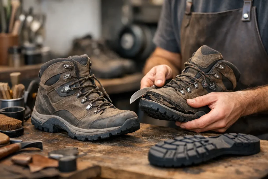 Combien coûte la réparation de chaussures de randonnée ?