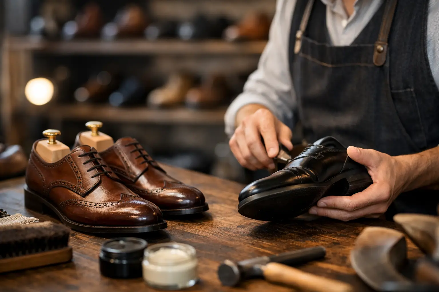 Choisir un atelier réparation chaussures premium