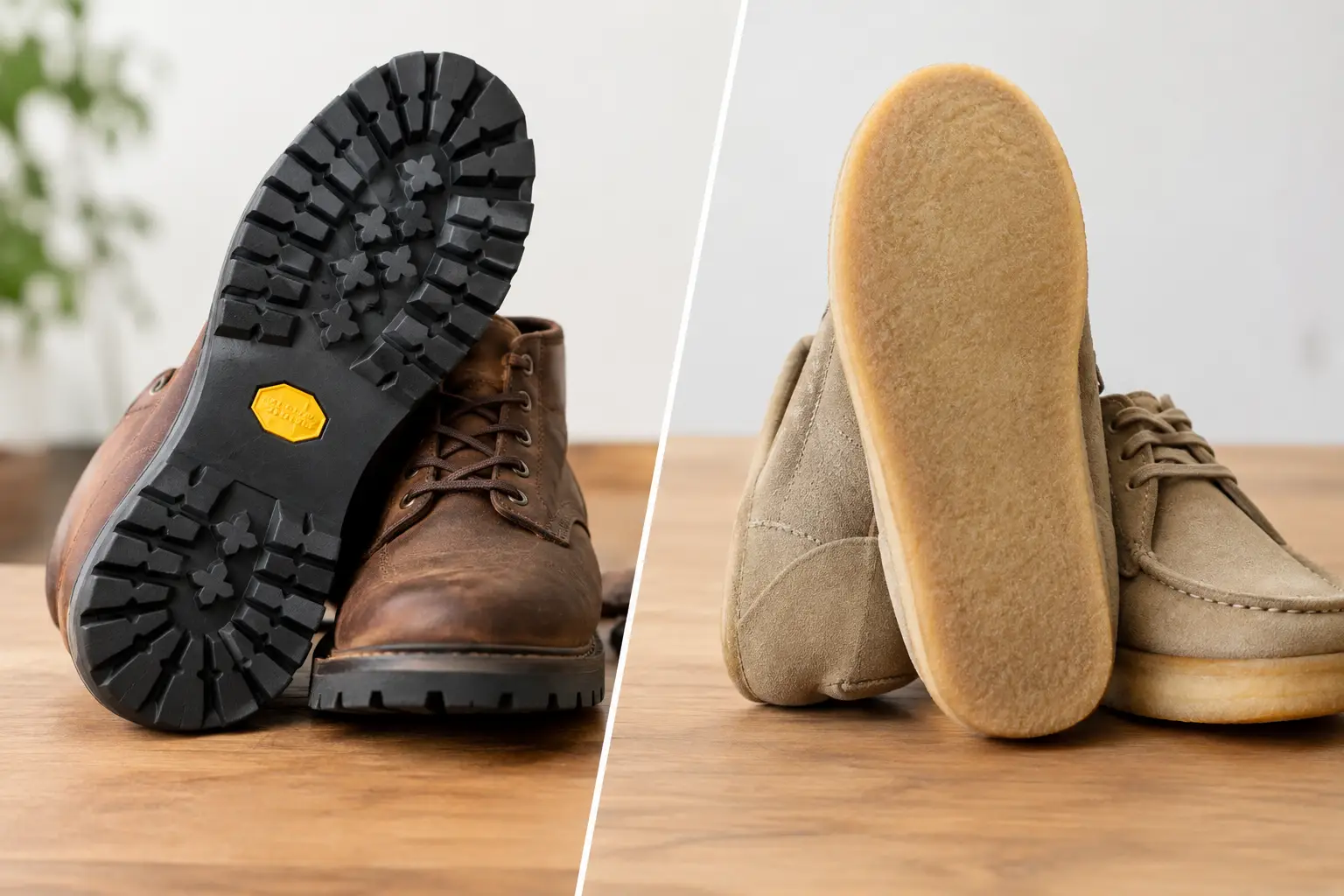 Semelle Vibram ou crêpe, comment choisir ?